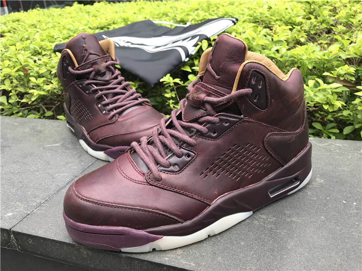 2017 Jordan Retro 5 Premium Bordeaux Shoes